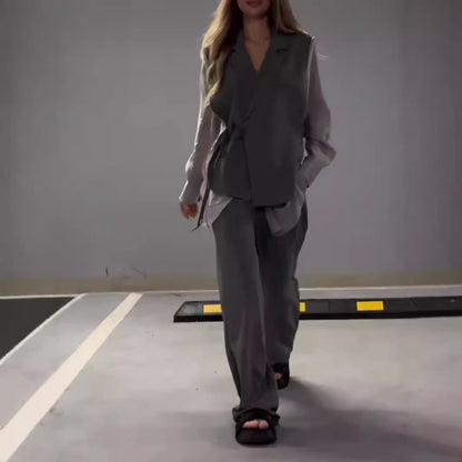 Chiffon Patchwork Suit